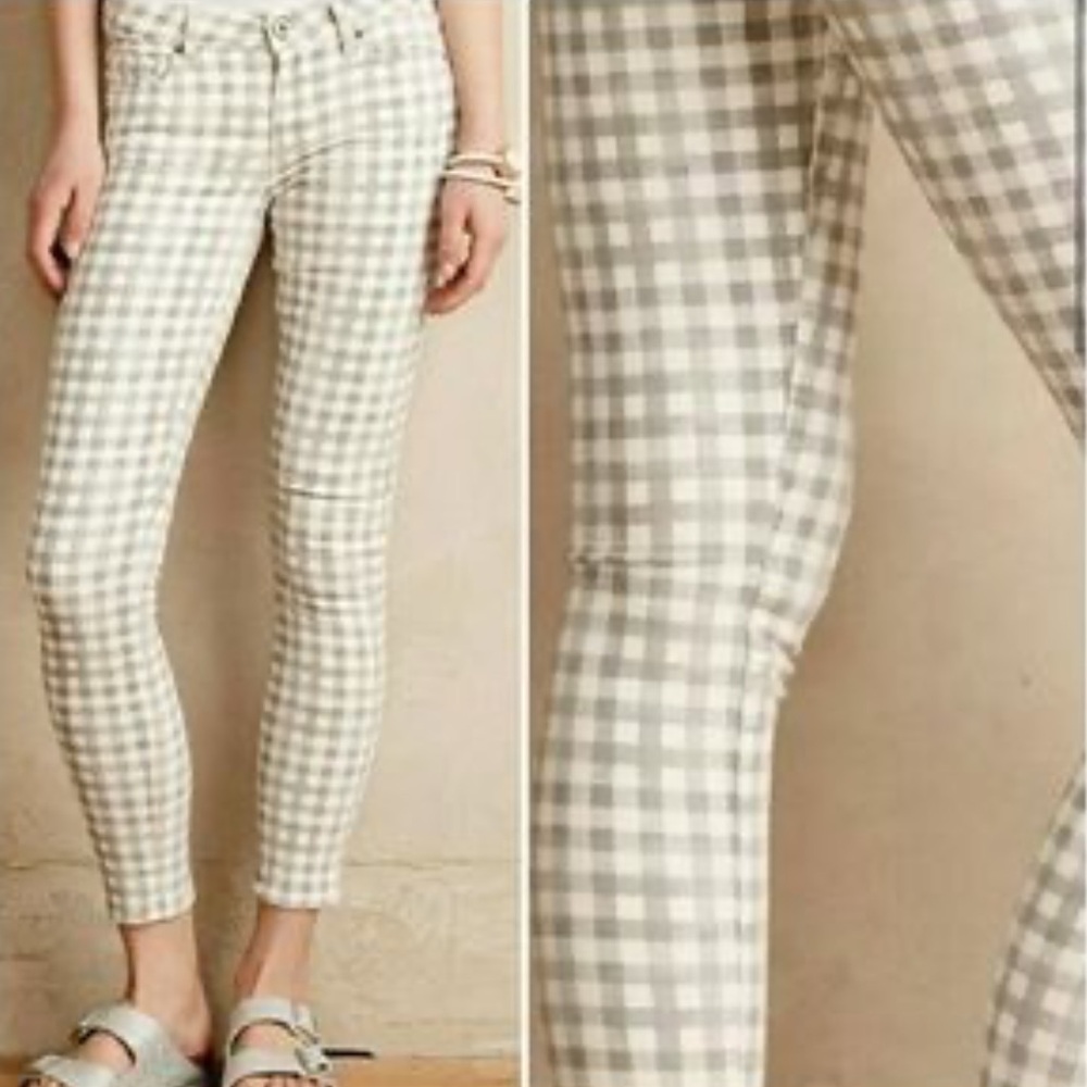 Paige Gingham Jeans